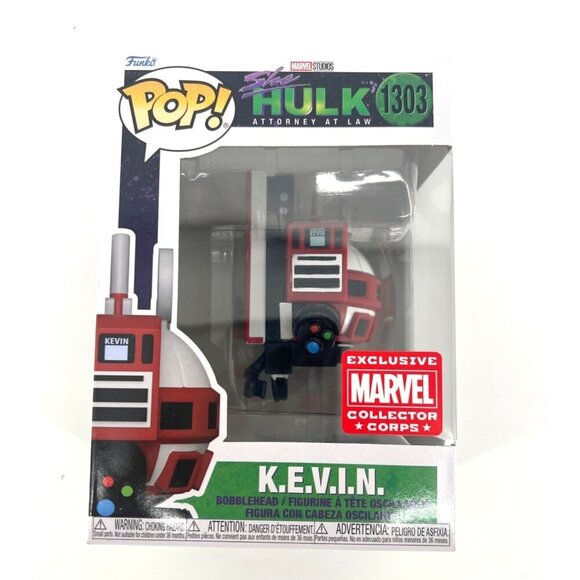 Kevin 1303 Funko Pop - She Hulk - Marvel Collector Corps Exclusive - K.E.V.I.N. - Picture 1 of 6